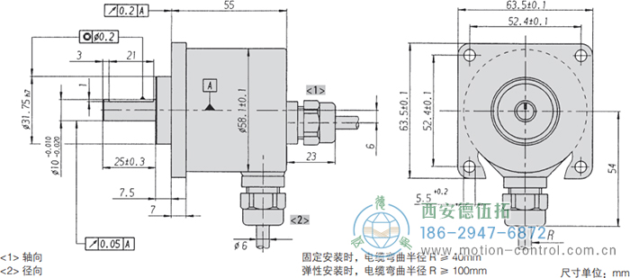 RI59光電增量通用編碼器外形及安裝尺寸 - 西安德伍拓自動(dòng)化傳動(dòng)系統(tǒng)有限公司 RI59光電增量通用編碼器外形及安裝尺寸 - 西安德伍拓自動(dòng)化傳動(dòng)系統(tǒng)有限公司