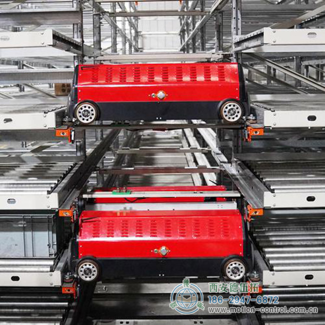 圖為箱式四向穿梭車(料箱式多層穿梭車) 圖為箱式四向穿梭車(料箱式多層穿梭車)