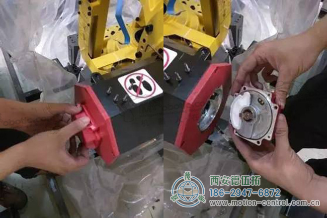 圖為點(diǎn)檢機(jī)器人上的編碼器定期維護(hù)保養(yǎng)照片 圖為點(diǎn)檢機(jī)器人上的編碼器定期維護(hù)保養(yǎng)照片